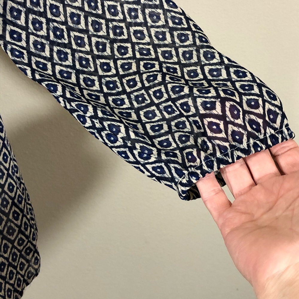 {LUCKY BRAND} - SHEER COMFY TOP / BLOUSE = B1 - Picture 3 of 7